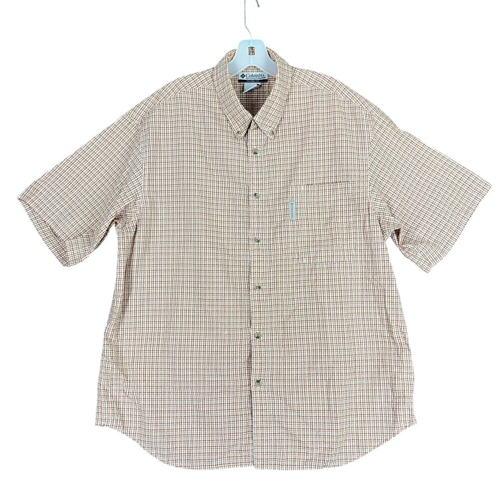 Columbia Sportswear Shirt Men XL Casual Outdoor Core Plaid Everyday Top
